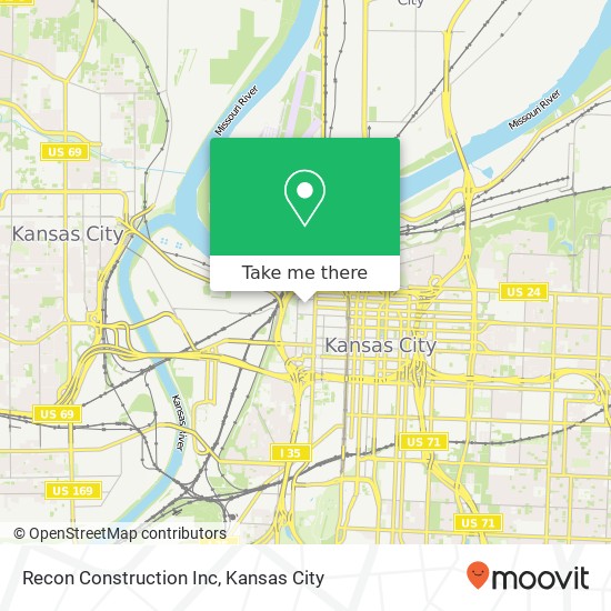 Recon Construction Inc map