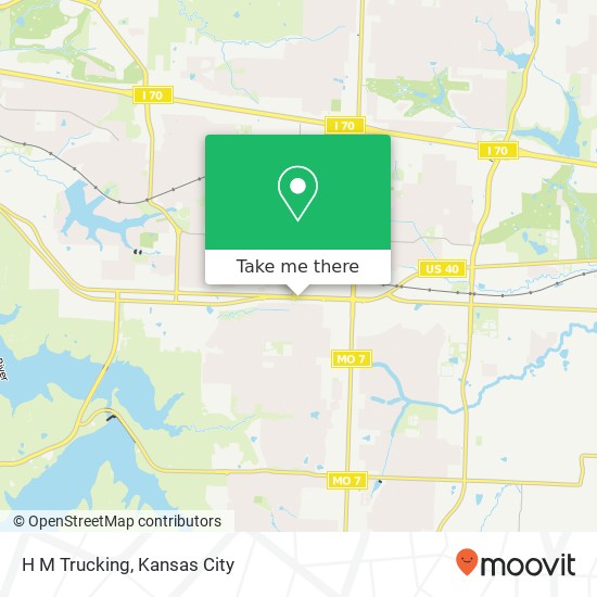 H M Trucking map