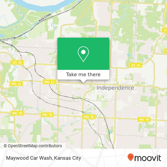 Maywood Car Wash map
