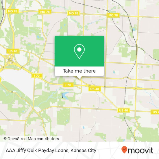 AAA Jiffy Quik Payday Loans map