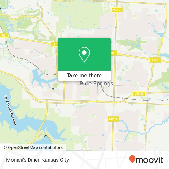 Monica's Diner map