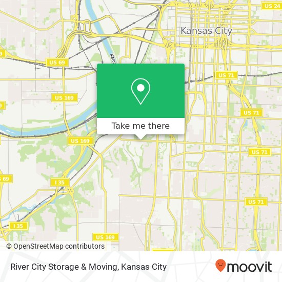 Mapa de River City Storage & Moving