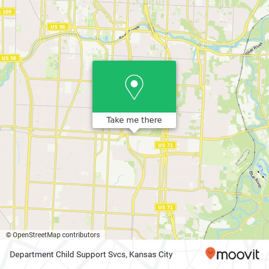 Department Child Support Svcs map