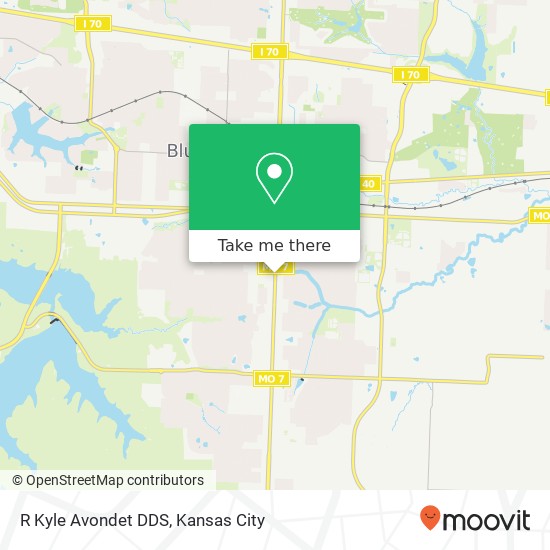 R Kyle Avondet DDS map
