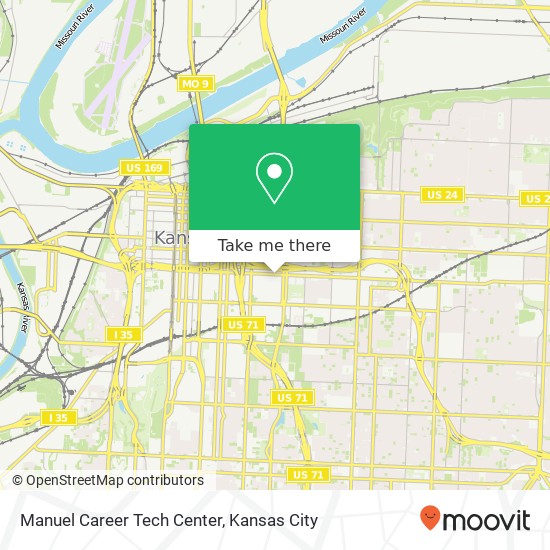 Manuel Career Tech Center map