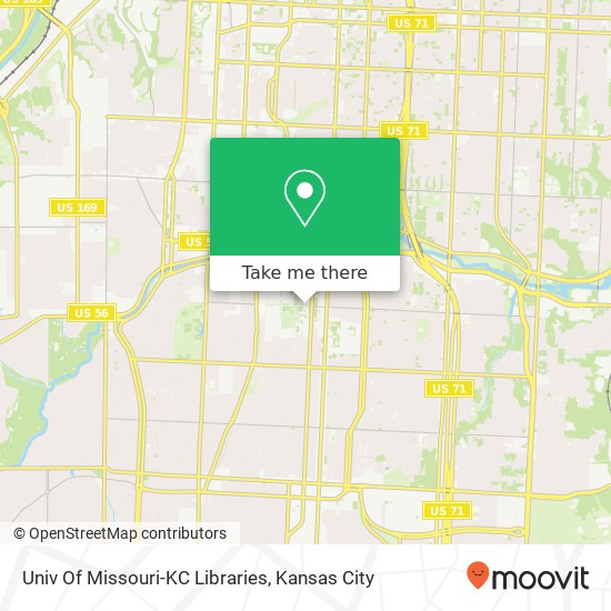Mapa de Univ Of Missouri-KC Libraries