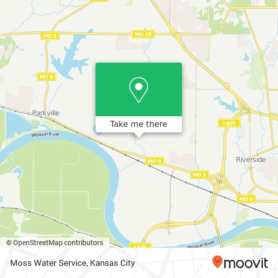 Mapa de Moss Water Service