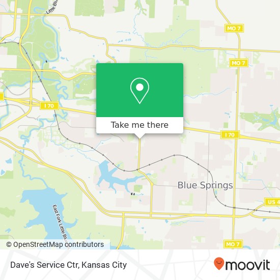 Dave's Service Ctr map