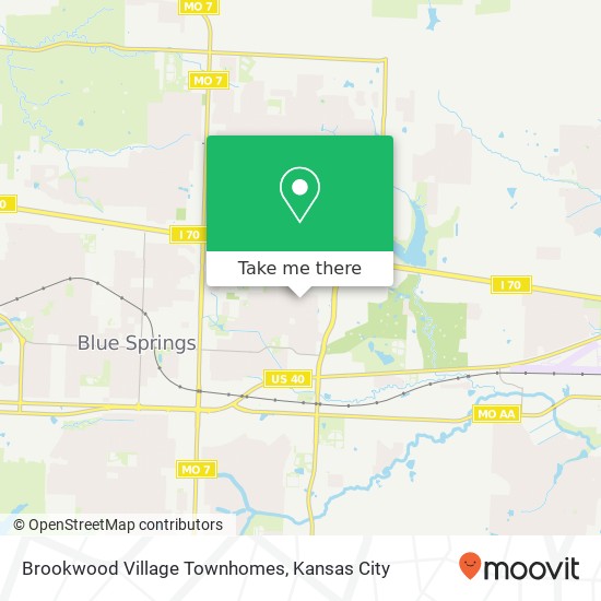 Mapa de Brookwood Village Townhomes