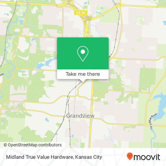 Midland True Value Hardware map