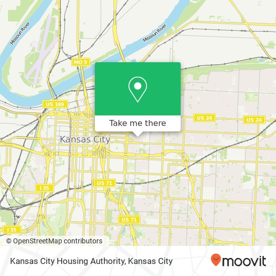Mapa de Kansas City Housing Authority
