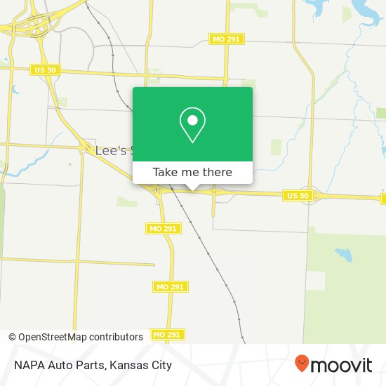 Mapa de NAPA Auto Parts