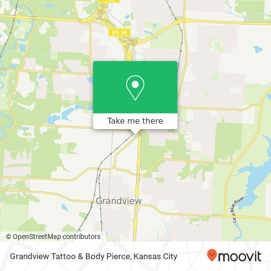 Mapa de Grandview Tattoo & Body Pierce