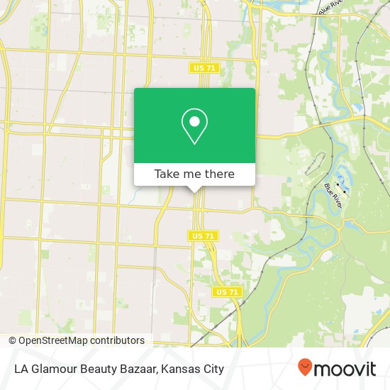 LA Glamour Beauty Bazaar map