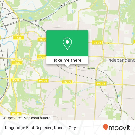 Kingsridge East Duplexes map