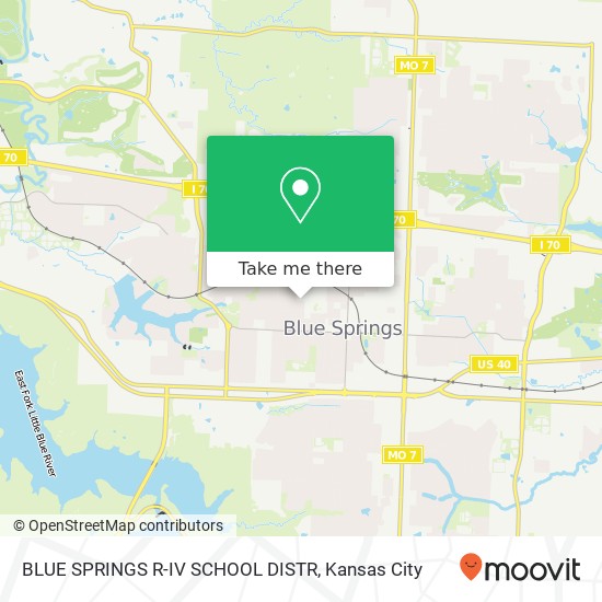 BLUE SPRINGS R-IV SCHOOL DISTR map