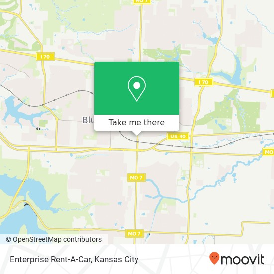 Enterprise Rent-A-Car map