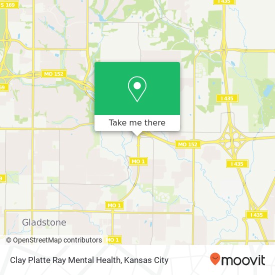 Mapa de Clay Platte Ray Mental Health