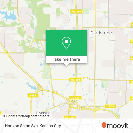 Horizon Salon Svc map