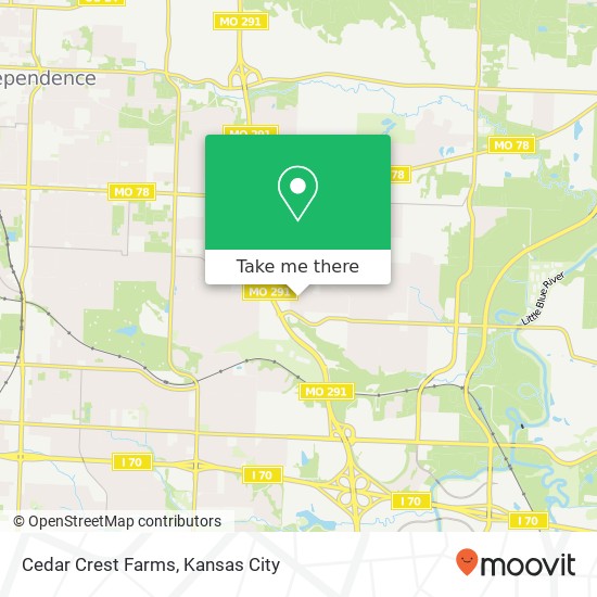 Cedar Crest Farms map
