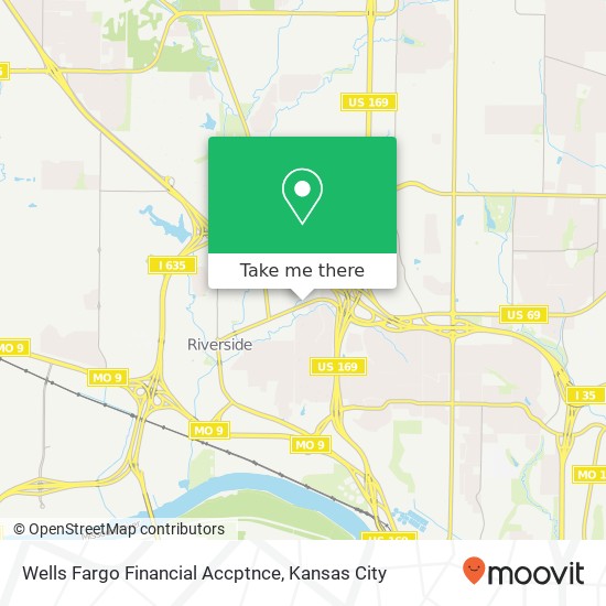 Mapa de Wells Fargo Financial Accptnce