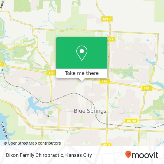 Dixon Family Chiropractic map