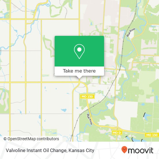 Mapa de Valvoline Instant Oil Change