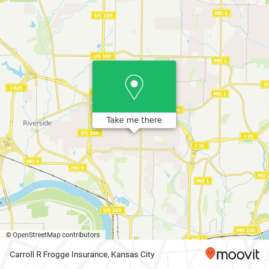 Carroll R Frogge Insurance map