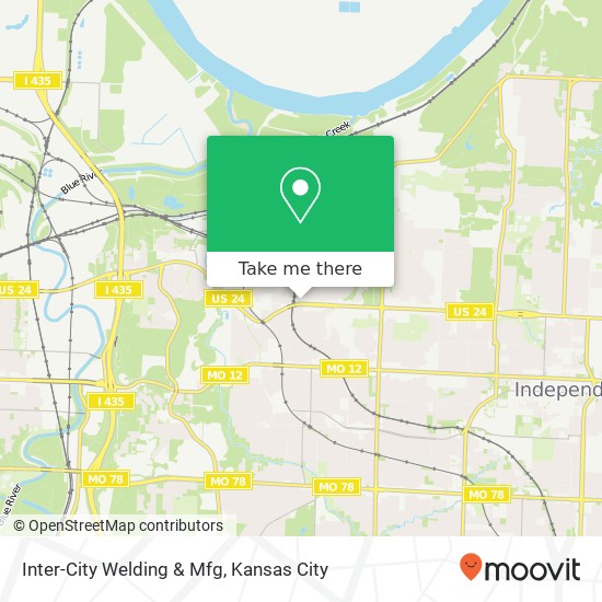 Mapa de Inter-City Welding & Mfg