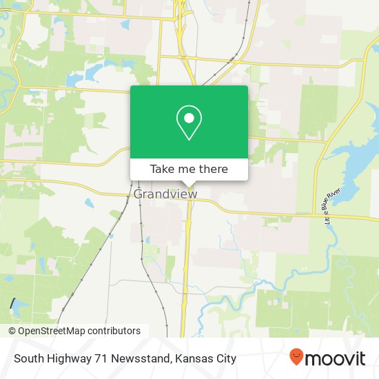 South Highway 71 Newsstand map