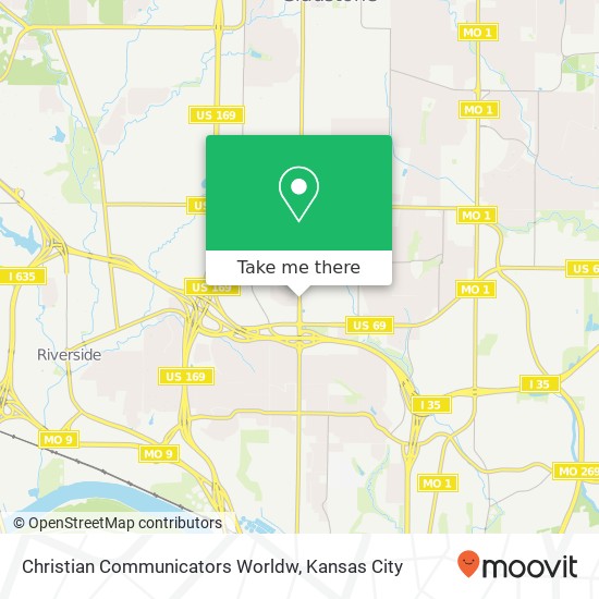 Mapa de Christian Communicators Worldw