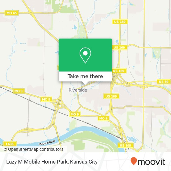 Lazy M Mobile Home Park map