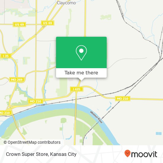 Crown Super Store map