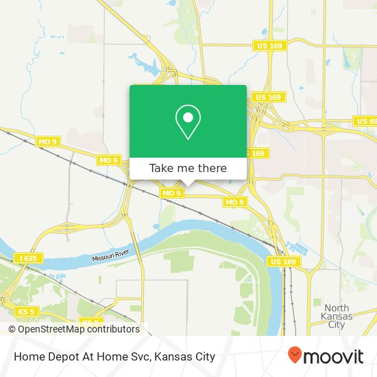 Home Depot At Home Svc map