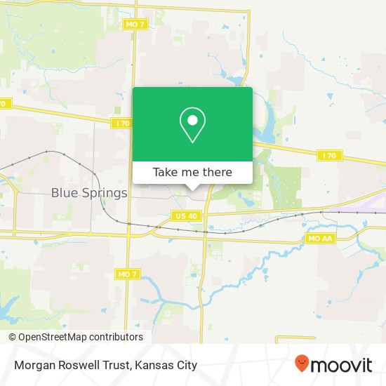 Morgan Roswell Trust map