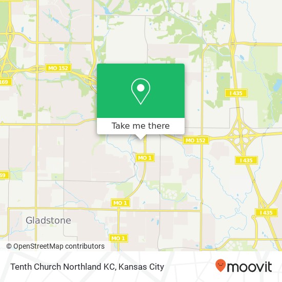 Mapa de Tenth Church Northland KC