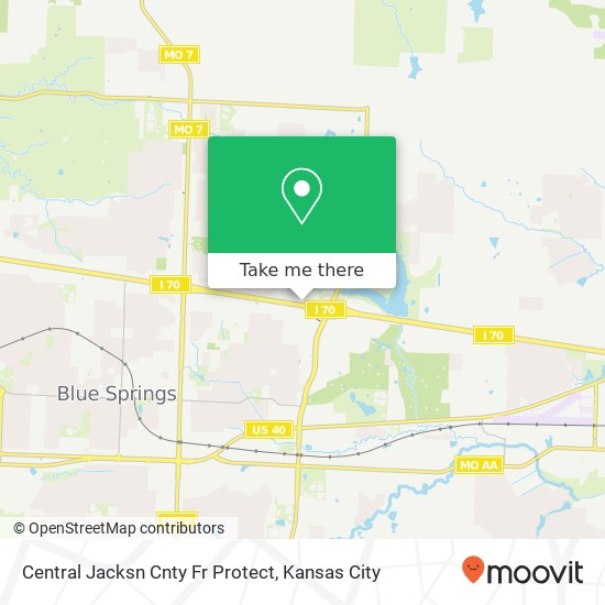 Central Jacksn Cnty Fr Protect map