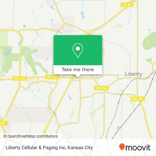 Mapa de Liberty Cellular & Paging Inc