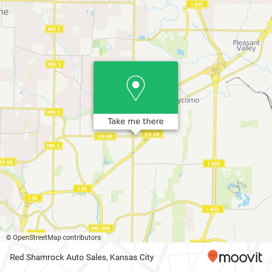 Red Shamrock Auto Sales map