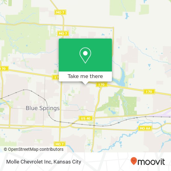Mapa de Molle Chevrolet Inc