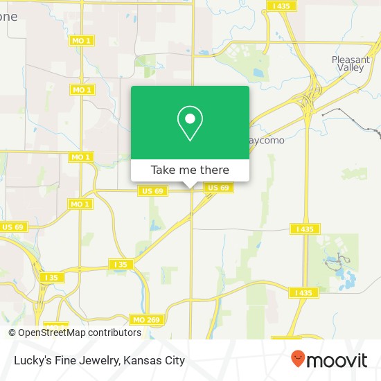 Lucky's Fine Jewelry map