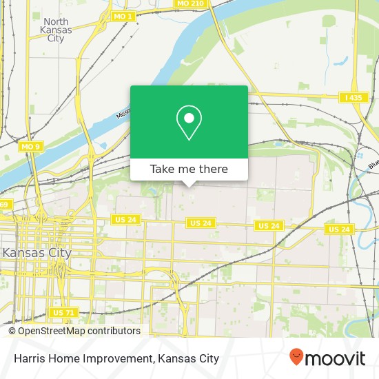Mapa de Harris Home Improvement