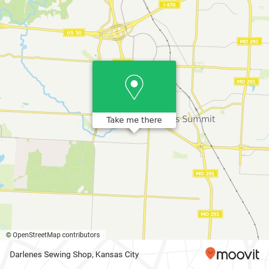 Darlenes Sewing Shop map