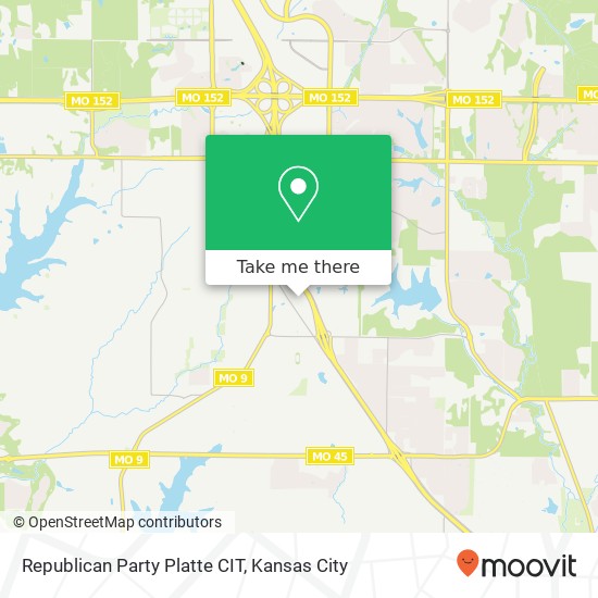 Mapa de Republican Party Platte CIT