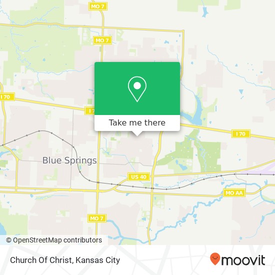 Church Of Christ map