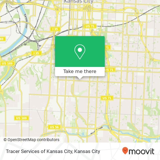 Mapa de Tracer Services of Kansas City
