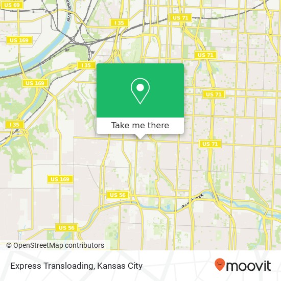 Mapa de Express Transloading