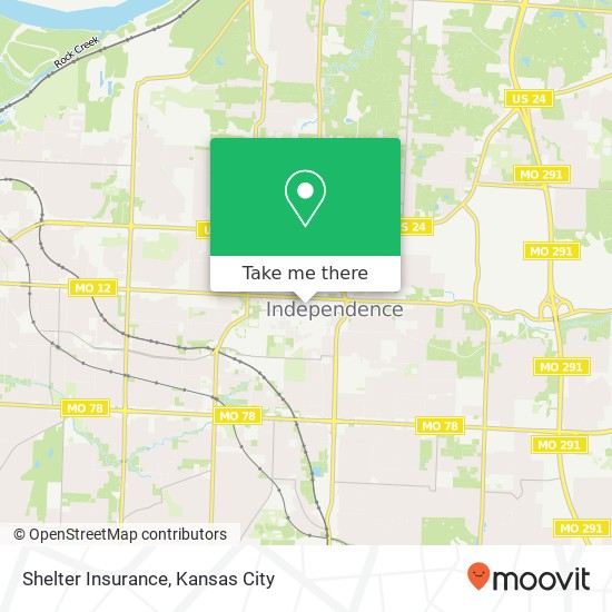 Shelter Insurance map