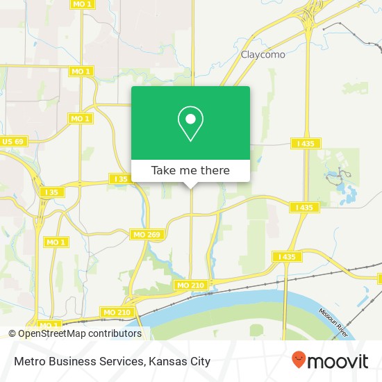 Mapa de Metro Business Services