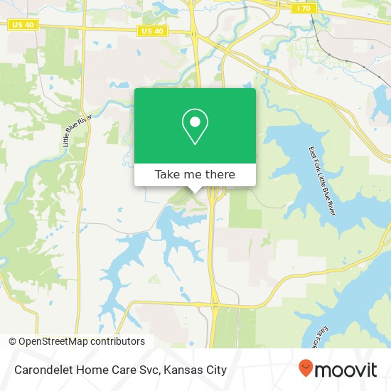 Mapa de Carondelet Home Care Svc